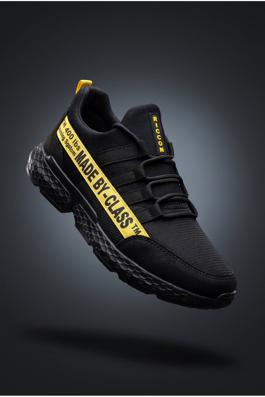 Riccon Siyah Erkek Cilt Sneaker 0012santo - Siyah