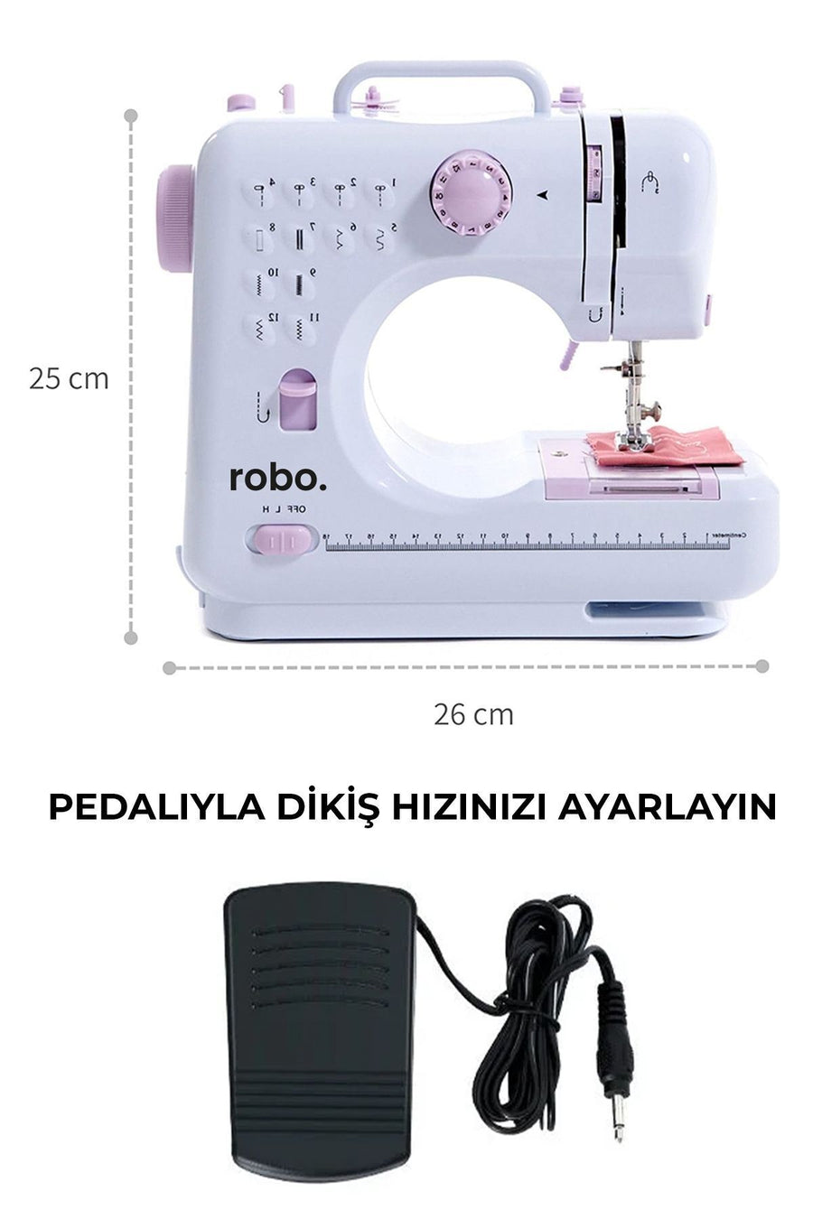 ROBO 12 Fonksiyonlu Dikiş Makinesi
