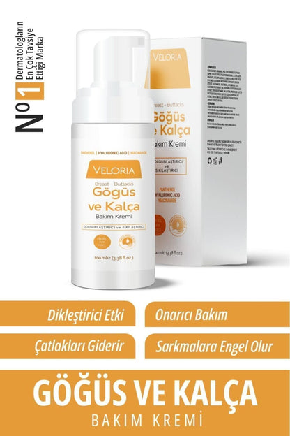 Veloria Cosmetics Göğüs Ve Kalça Büyütücü,. Şekillendirici, Dolgunlaştırıcı, Çatlak Giderici, Sıkılaştırıcı Kreml