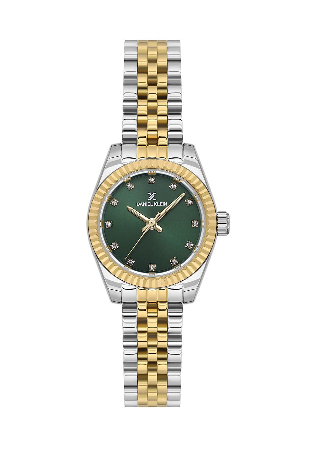 Daniel Klein Sarı Gümüş Retro Mini Rolex Kasa Kadın Kol Saati