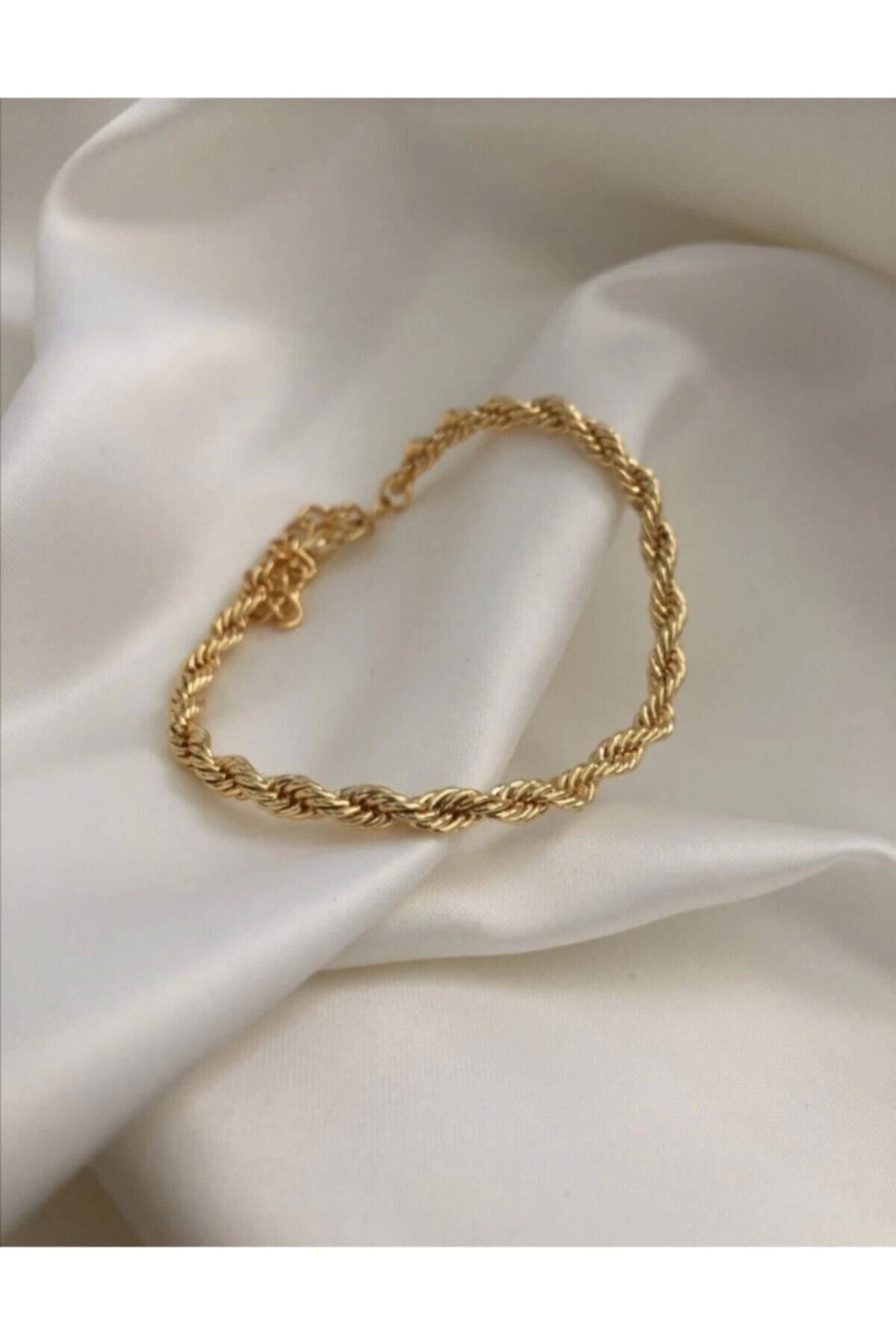 ZÜMRA Gold Kaplama Bayan Burgu Bileklik