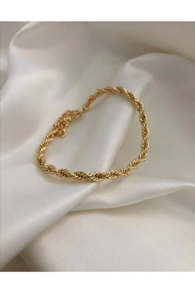 ZÜMRA Gold Kaplama Bayan Burgu Bileklik