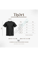uyguntarz Unisex Karışık Baskılı Tişört Seti – 4'lü Paket Bisiklet Yaka Günlük T-Shirt - Beyaz Siyah Kahve Bej