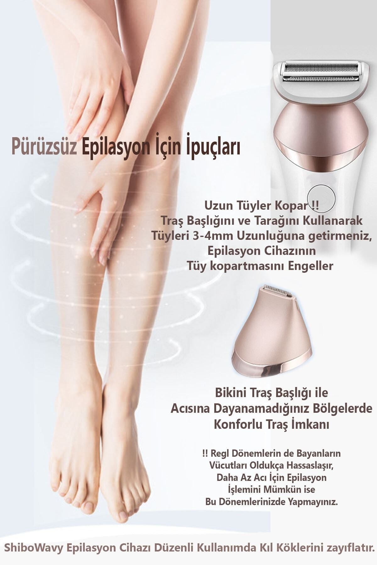 Shibowavy Jolvena Başlıklı Süper Lüx Epilatör / Epilasyon - Görsel 4