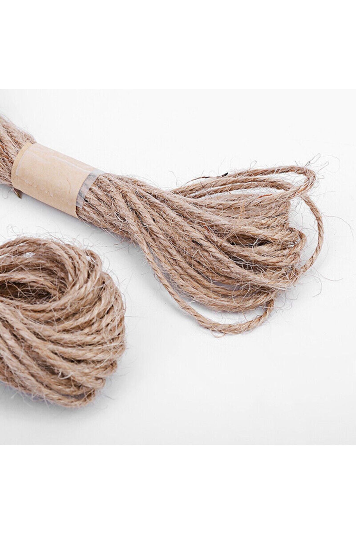 Dekals 15 Metre Bileklik İpi Naturel İp Jut İp Hasır Kendir İpi Hediye Süsleme İpi Paketleme İpi - orange 3