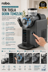 ROBO 2'si Bir arada Dondurma ve Slush (buzlaş) Makinesi Gri