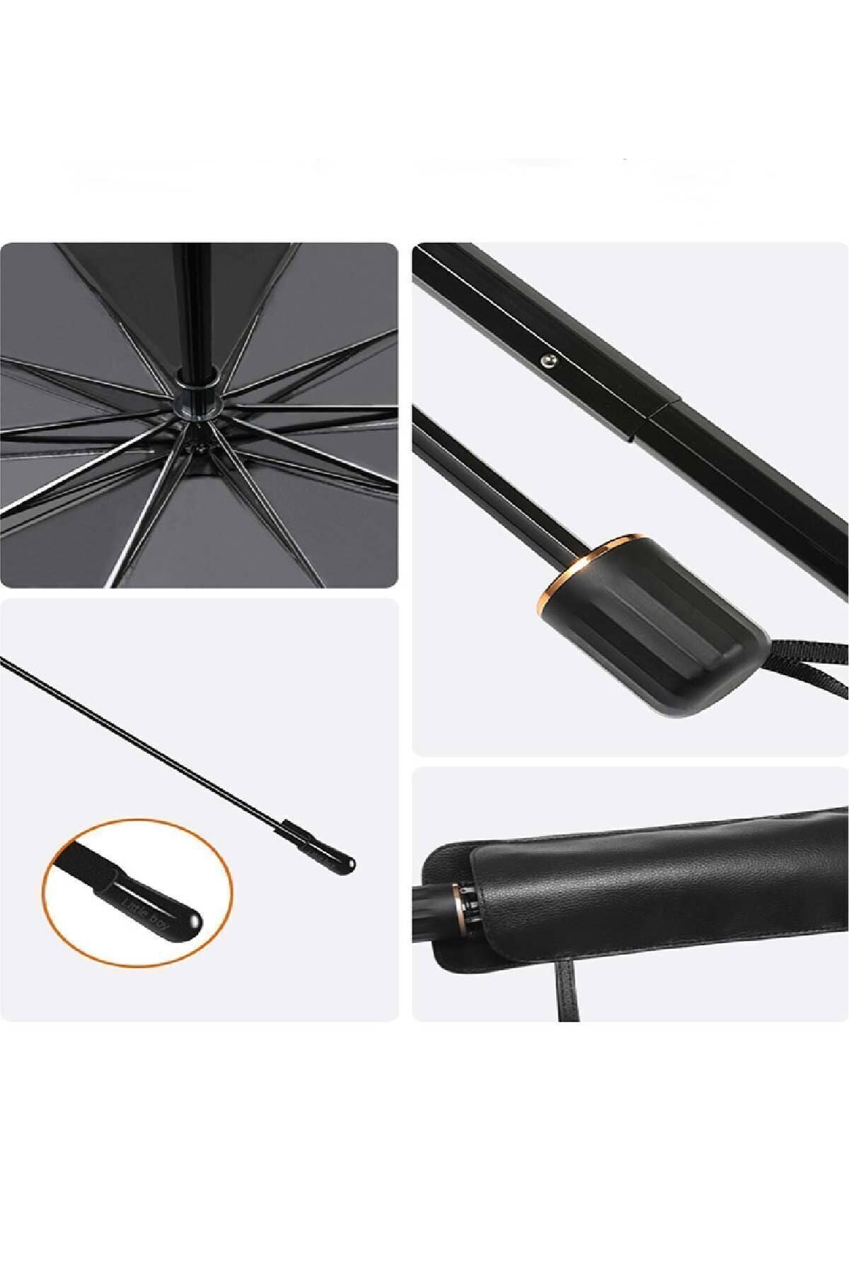 Mega Oto Market Oto Araba Güneşlik Şemsiye Tip Ön Cam Güneş Önleyici Katlanabilir 140cm X 75cm - #049B24 2