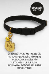 CARAMELOS İSİMLİ KEDİ TASMASI KEDİ İSİMLİK KİŞİYE ÖZEL-EKO SERİSİ