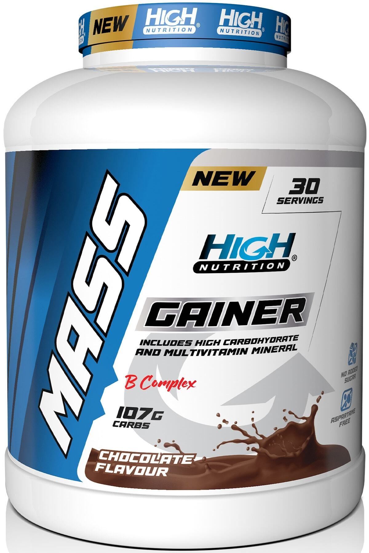 High Nutrition Mass Gainer 3600 Gr Çikolata Aromalı Kilo Almaya Yardımcı Hacim Kütle Kas Artırma Karbonhidrat Tozu