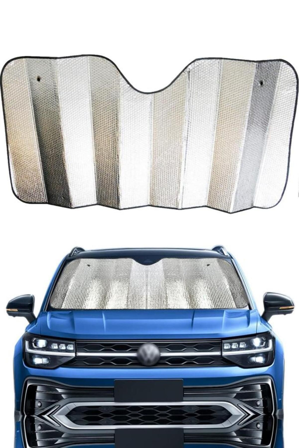 Kingstar 140 X 70 Cm Araba Ön Cam Güneşlik Cam Güneşliği Otomobil Güneşlikleri Araç Gölgelik Oto Içi Vantuzlu