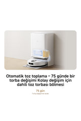 Xiaomi Robot Vacuum 5 Beyaz Akıllı Robot Süpürge 20000 Pa Emiş Gücü ( Xiaomi Türkiye Garantili)
