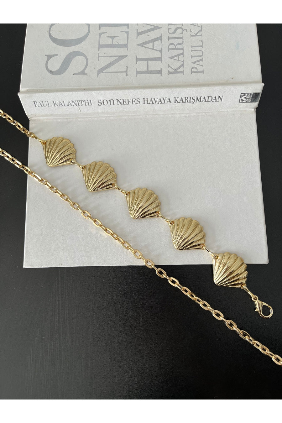 Zoula 5'li Gold Yıldız Detaylı Ayarlanabilir Zincirli Kadın Kemer Bel Kemeri Etek Kemeri Elbise Kemeri