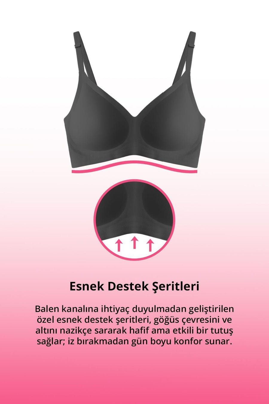 Cottonhill Seamless Bra - Pure | Lazer Kesim Dikişsiz Ayarlanabilir Askılı Balensiz Kadın Sütyen 3'lü Paket - Kahverengi