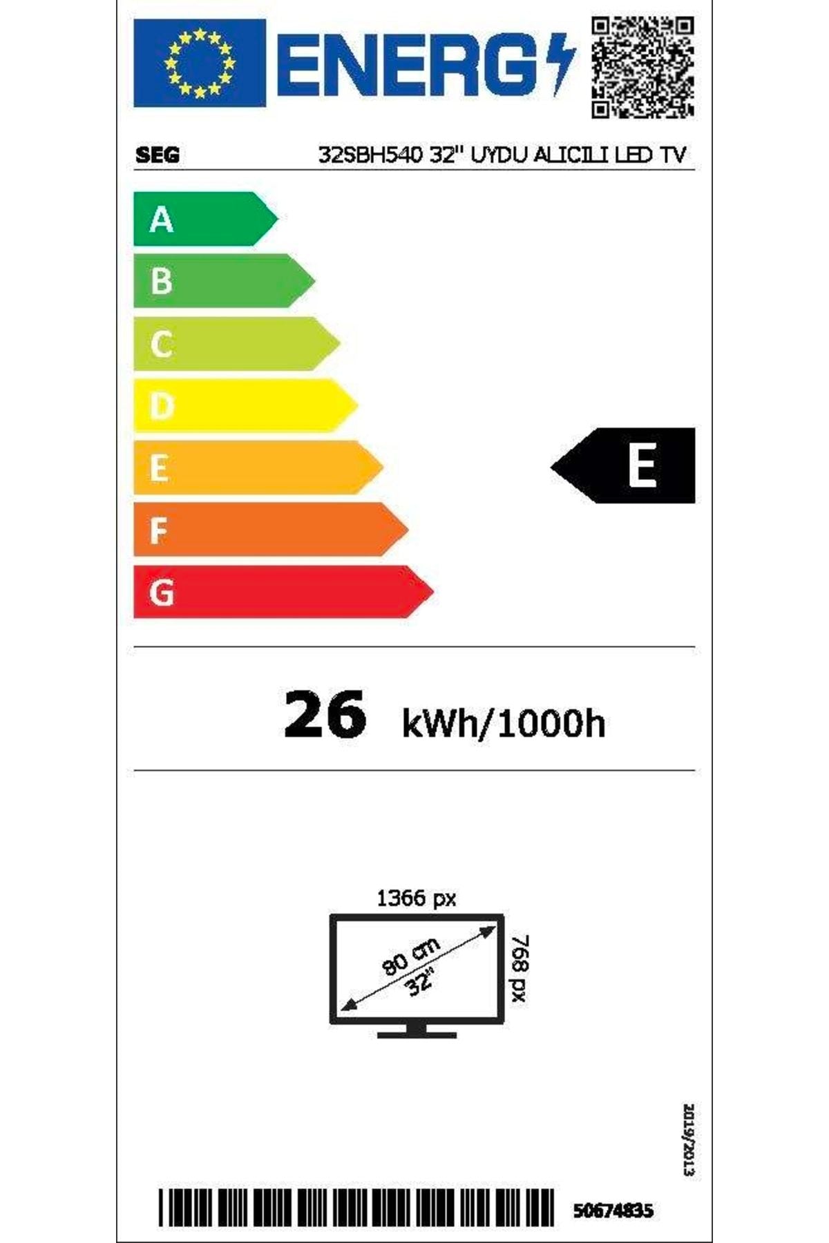 Seg SBH" Ekran Uydu Alıcılı HD Ready LED TV - Görsel 3