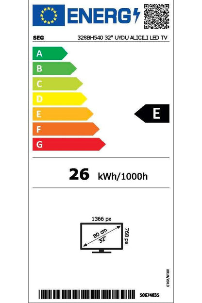Seg SBH" Ekran Uydu Alıcılı HD Ready LED TV - Görsel 3