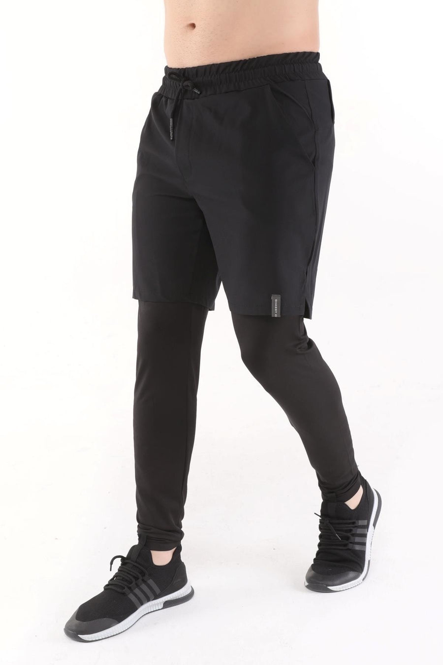 Ghassy Co Erkek Running Hızlı Kuruma Micropoly Halısaha Antrenman Fitness Uzun Taytlı Outdoor Şort - Acik