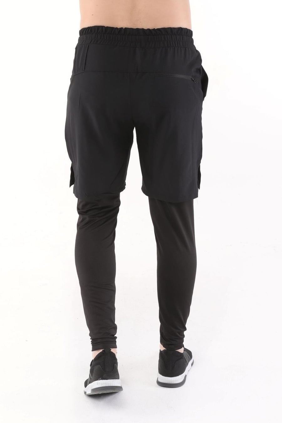 Ghassy Co Erkek Running Hızlı Kuruma Micropoly Halısaha Antrenman Fitness Uzun Taytlı Outdoor Şort - Acik