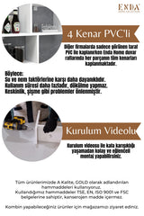 Enda Home 5 Bölmeli Duvar Rafı, Mutfak Rafı, Oturma Odası Rafı