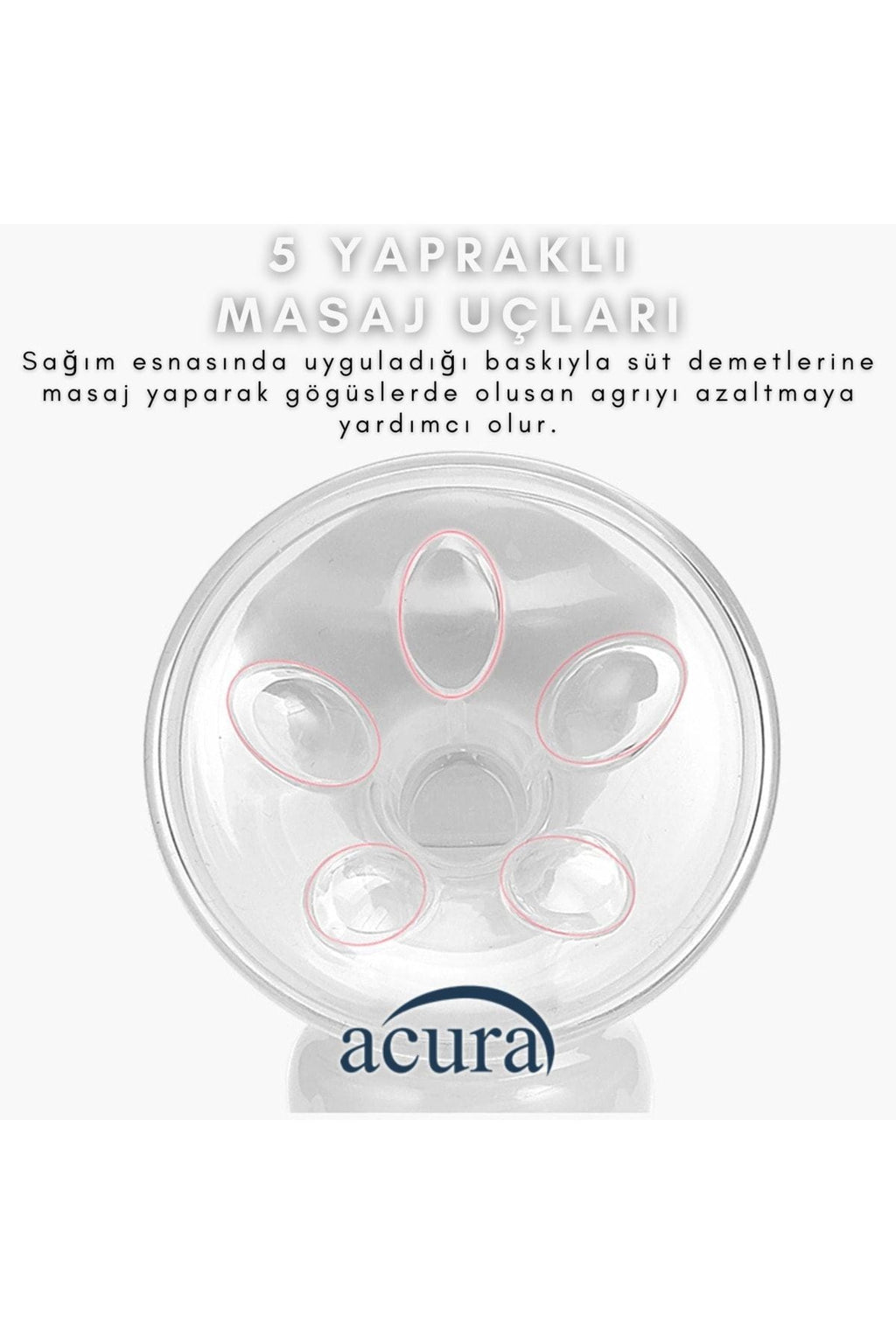 AcuraC-Masaj ve Biberon Özellikli Manuel Göğüs Pompası