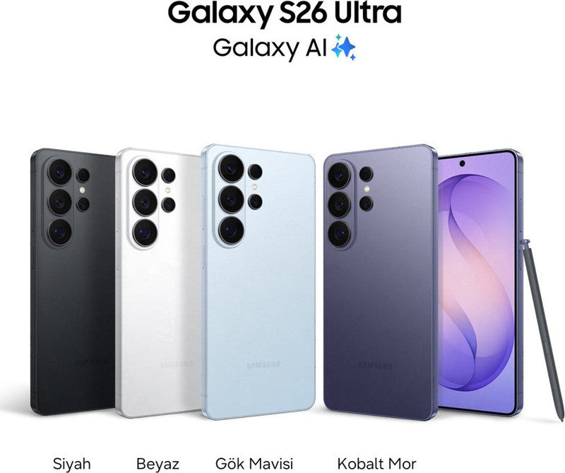 Samsung Galaxy S26 Ultra 512 Gb 12 Ram ( Samsung Türkiye Garantili) Kobalt Mor